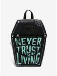 Beetlejuice Never Trust The Living Glow-In-The-Dark Coffin Mini Backpack, , hi-res