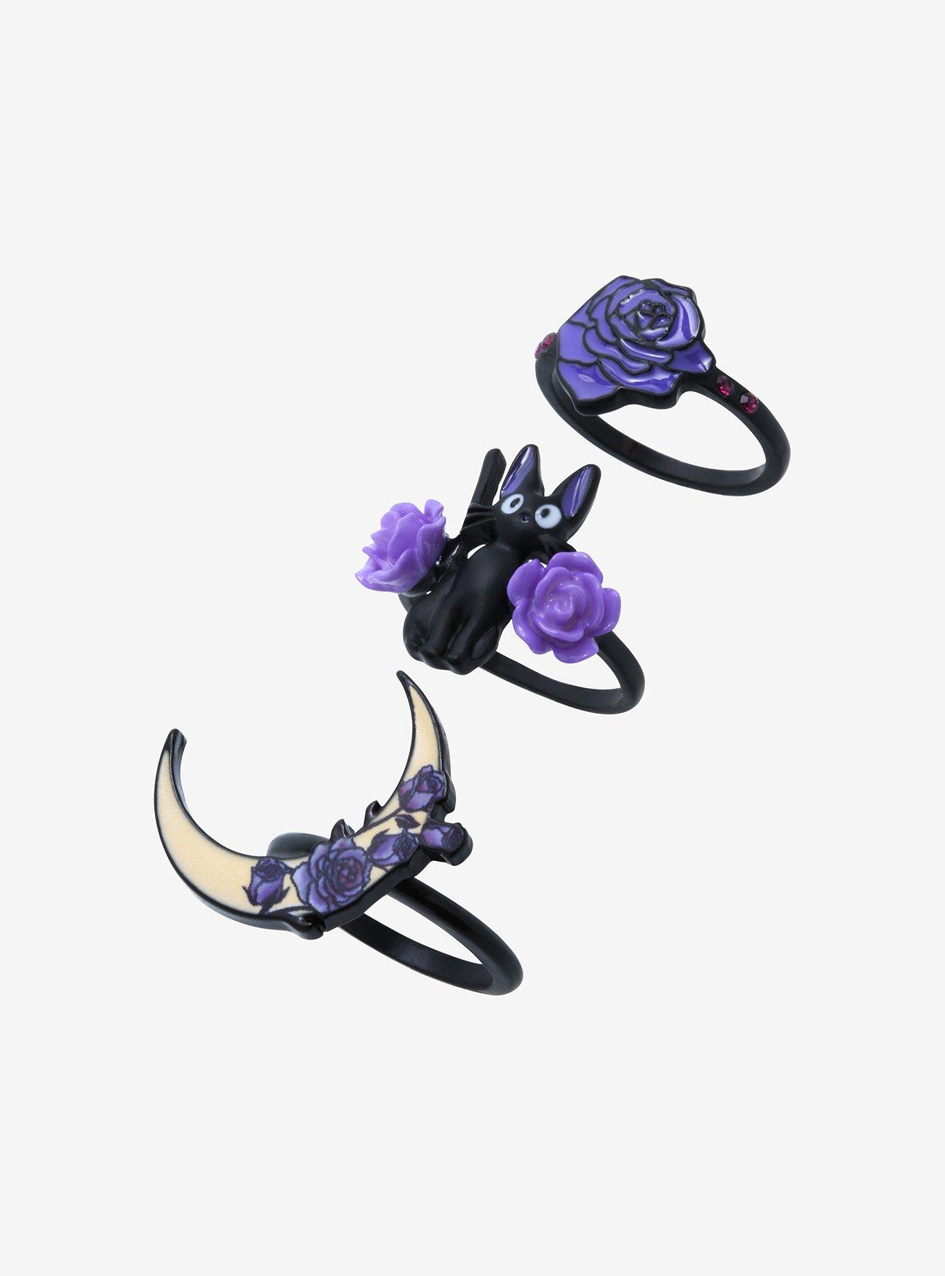 Her Universe Kiki's Delivery Service Jiji Rose Moon Ring Set, , hi-res