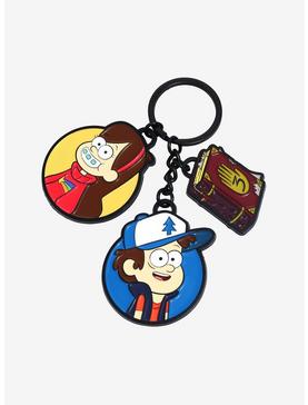 Disney Gravity Falls Pines Twins Multi-Charm Keychain - BoxLunch Exclusive, , hi-res