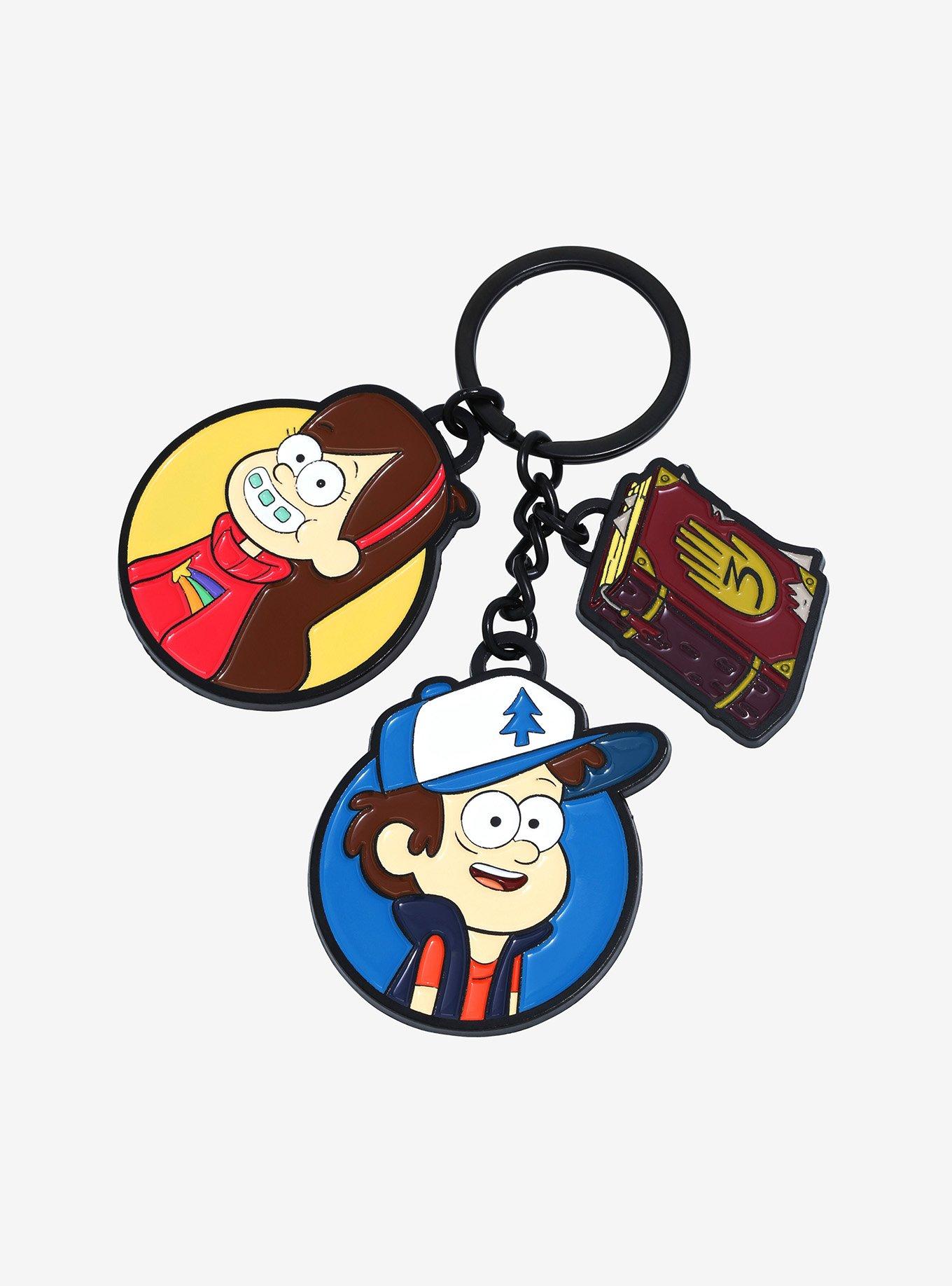 Disney Gravity Falls Pines Twins Multi-Charm Keychain - BoxLunch Exclusive, , hi-res