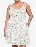 Ivory Music Note Tiered Dress Plus Size, IVORY, hi-res