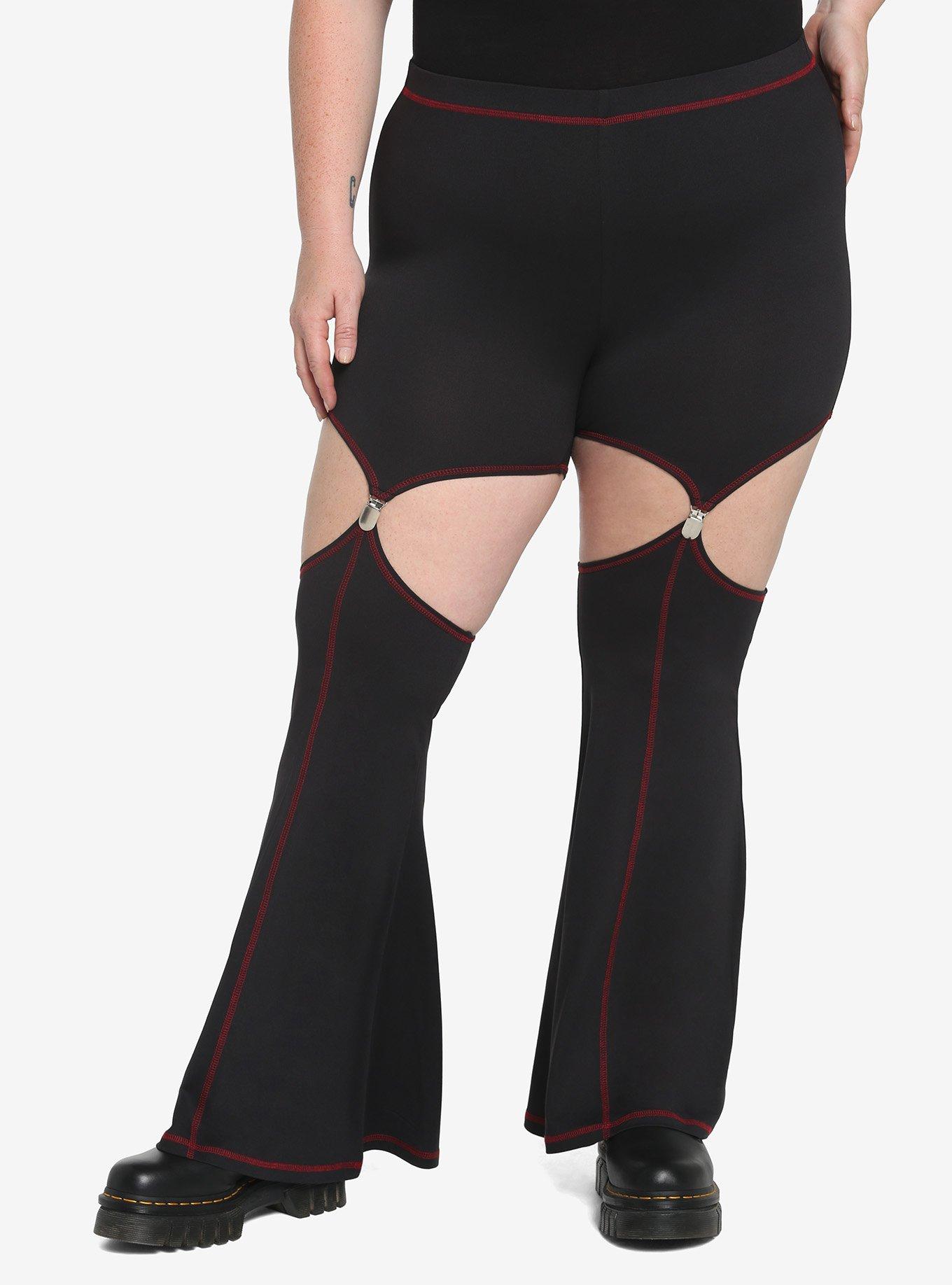 Plus size garter clearance leggings