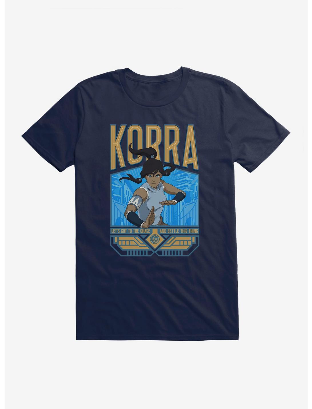 Legend Of Korra Cut To The Chase T-Shirt, MIDNIGHT NAVY, hi-res