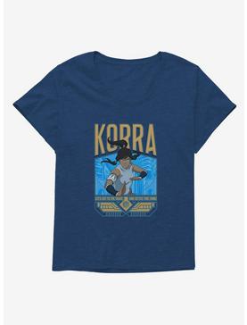Legend Of Korra Cut To The Chase Womens T-Shirt Plus Size, NAVY  ATHLETIC HEATHER, hi-res