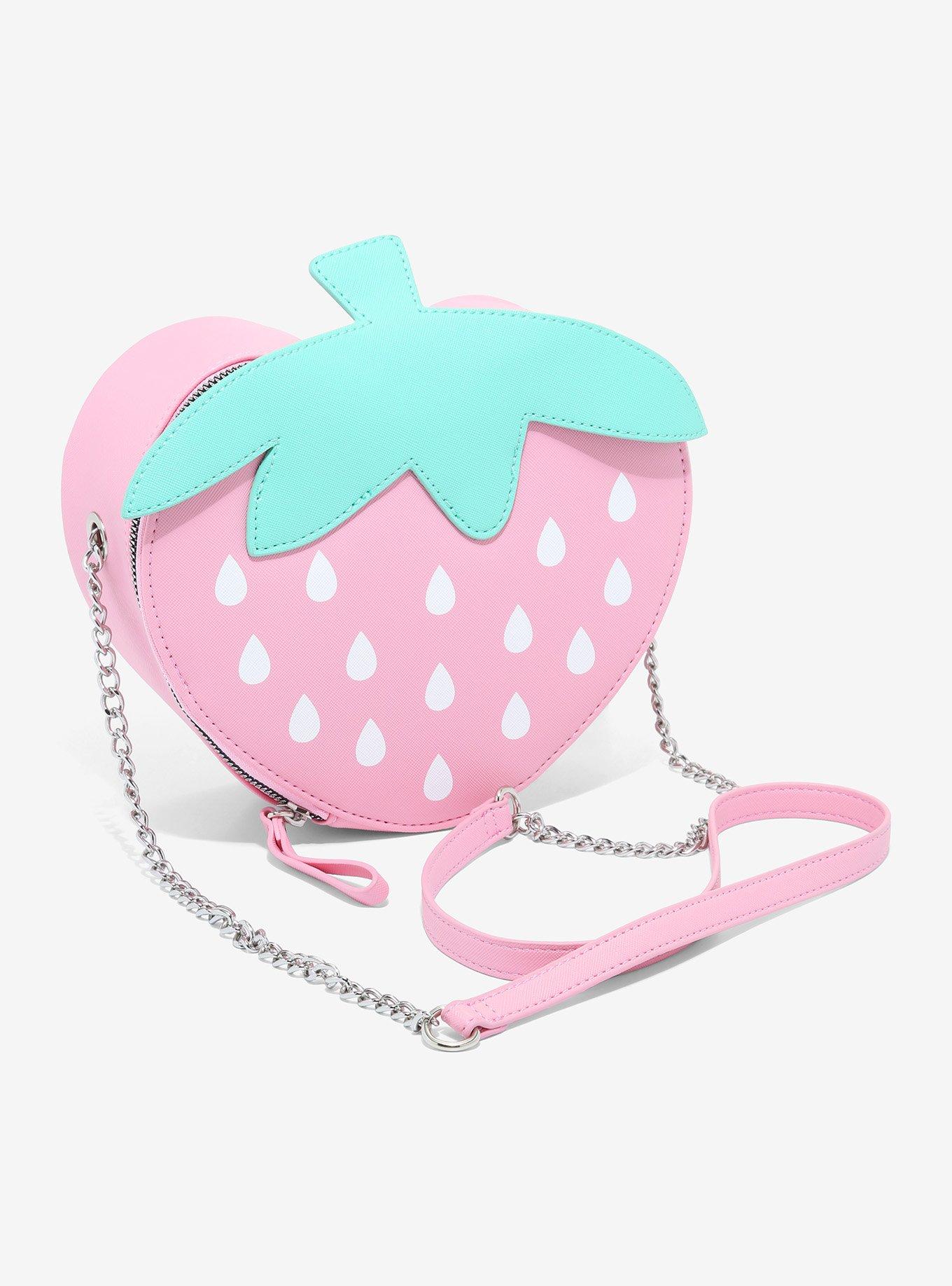 Strawberry Picking Strawberry Shaped Crossbody Purse - Lil Bee's