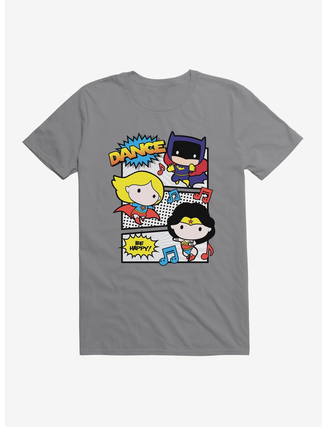 DC Comics Chibi Happy Dance Party T-Shirt, STORM GREY, hi-res