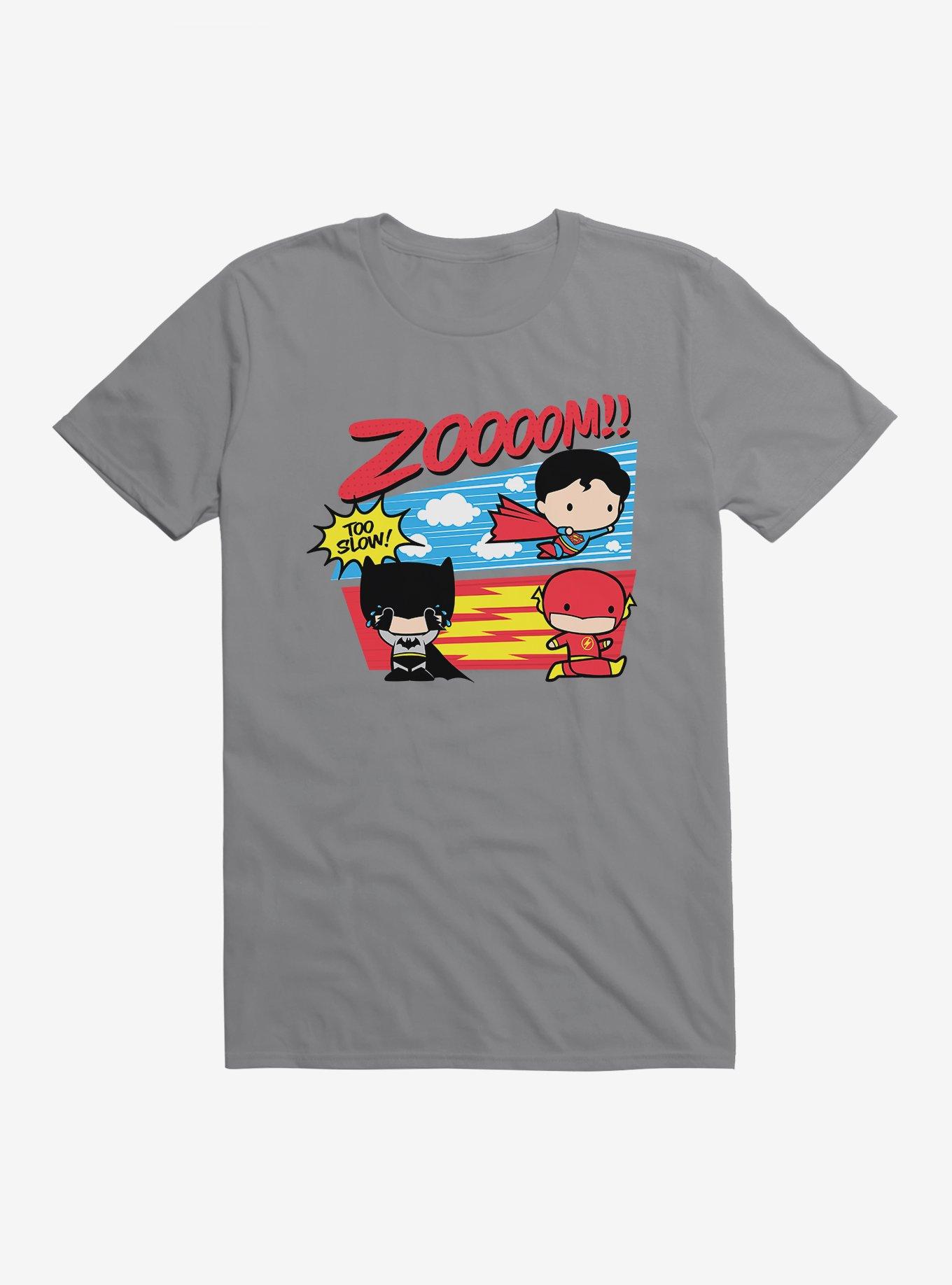 DC Comics Superman Vs The Flash Chibi T-Shirt, STORM GREY, hi-res