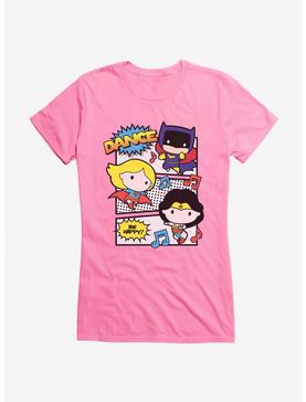 DC Comics Chibi Happy Dance Party Girls T-Shirt, CHARITY PINK, hi-res