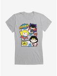 DC Comics Chibi Happy Dance Party Girls T-Shirt, HEATHER, hi-res