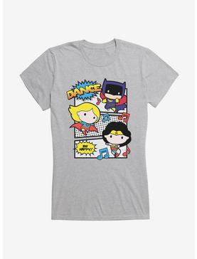 DC Comics Chibi Happy Dance Party Girls T-Shirt, HEATHER, hi-res