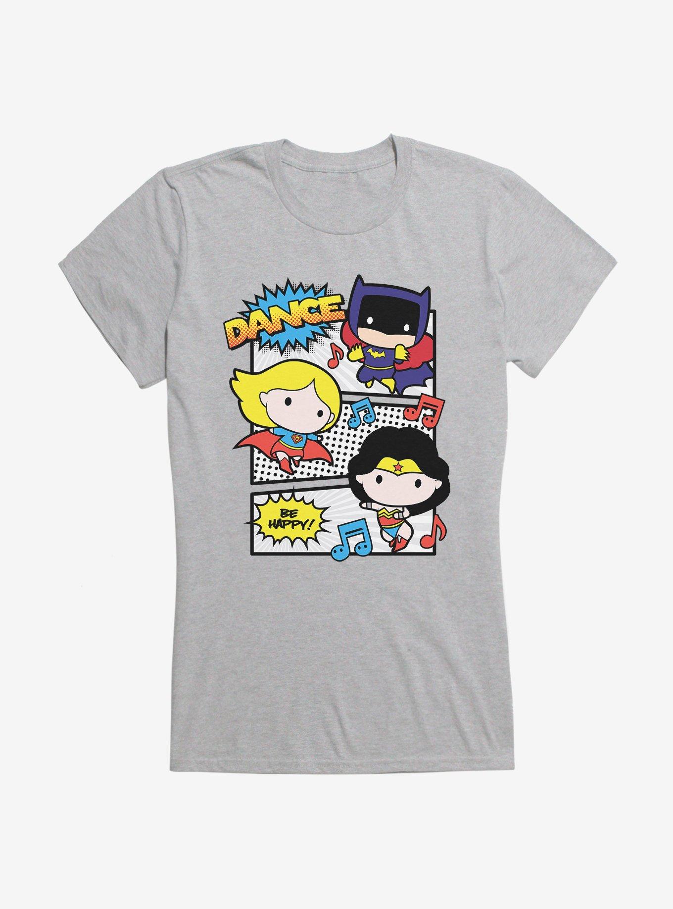 DC Comics Chibi Happy Dance Party Girls T-Shirt, , hi-res