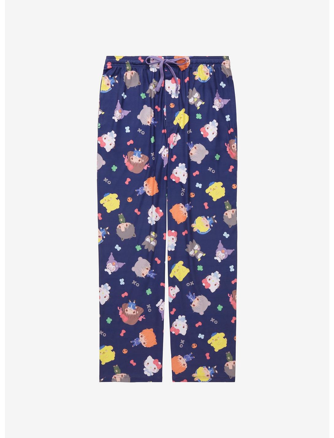 Fruits Basket x Hello Kitty and Friends Allover Print Sleep Pants - BoxLunch Exclusive, BLUE, hi-res