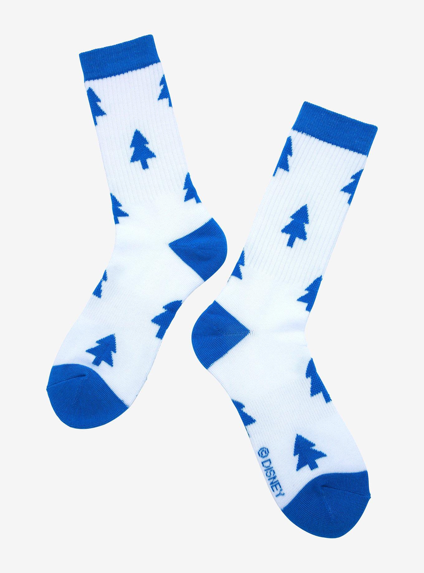 Disney Gravity Falls Dipper Pine Tree Allover Print Crew Socks - BoxLunch Exclusive, , hi-res