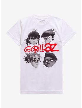 Gorillaz Head Icons Girls T-Shirt, , hi-res