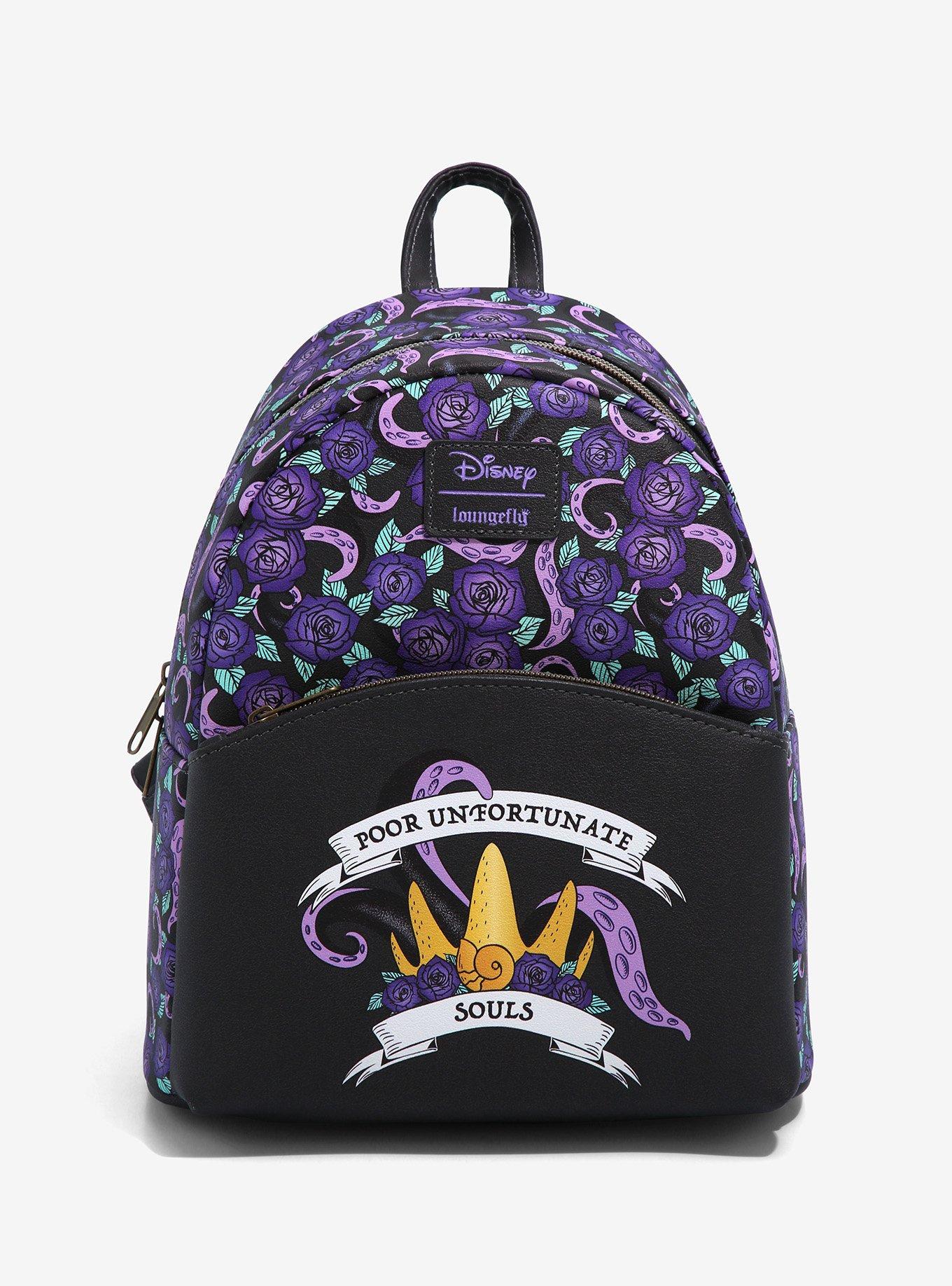 Disney Loungefly Villains Club Mini Backpack Ursula Maleficent