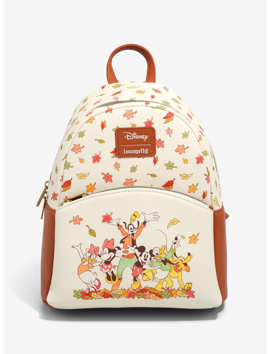 Loungefly Disney Mickey Mouse & Friends Fall Leaves Mini Backpack, , hi-res