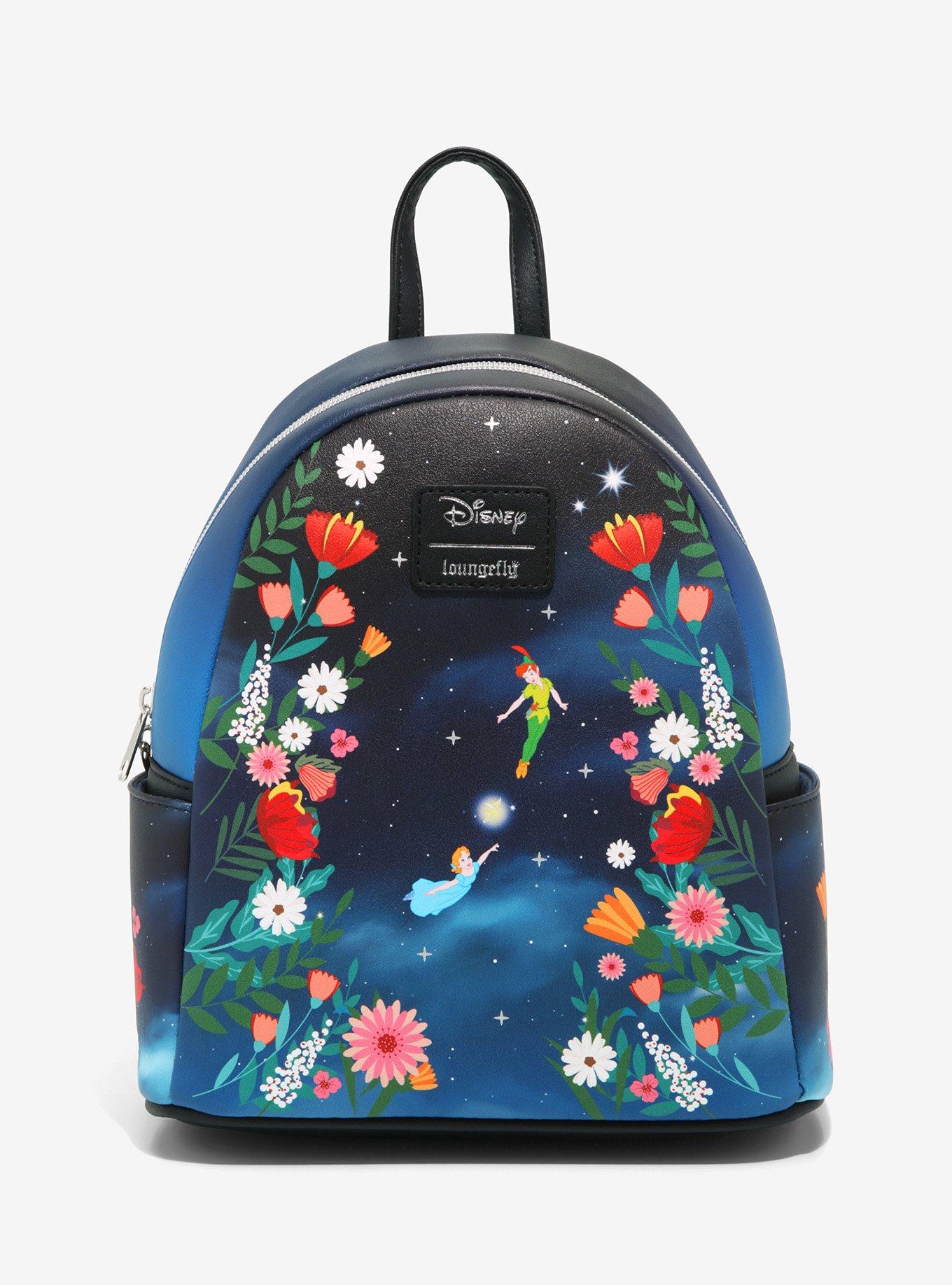 Loungefly Disney Villains Floral Mini Backpack New