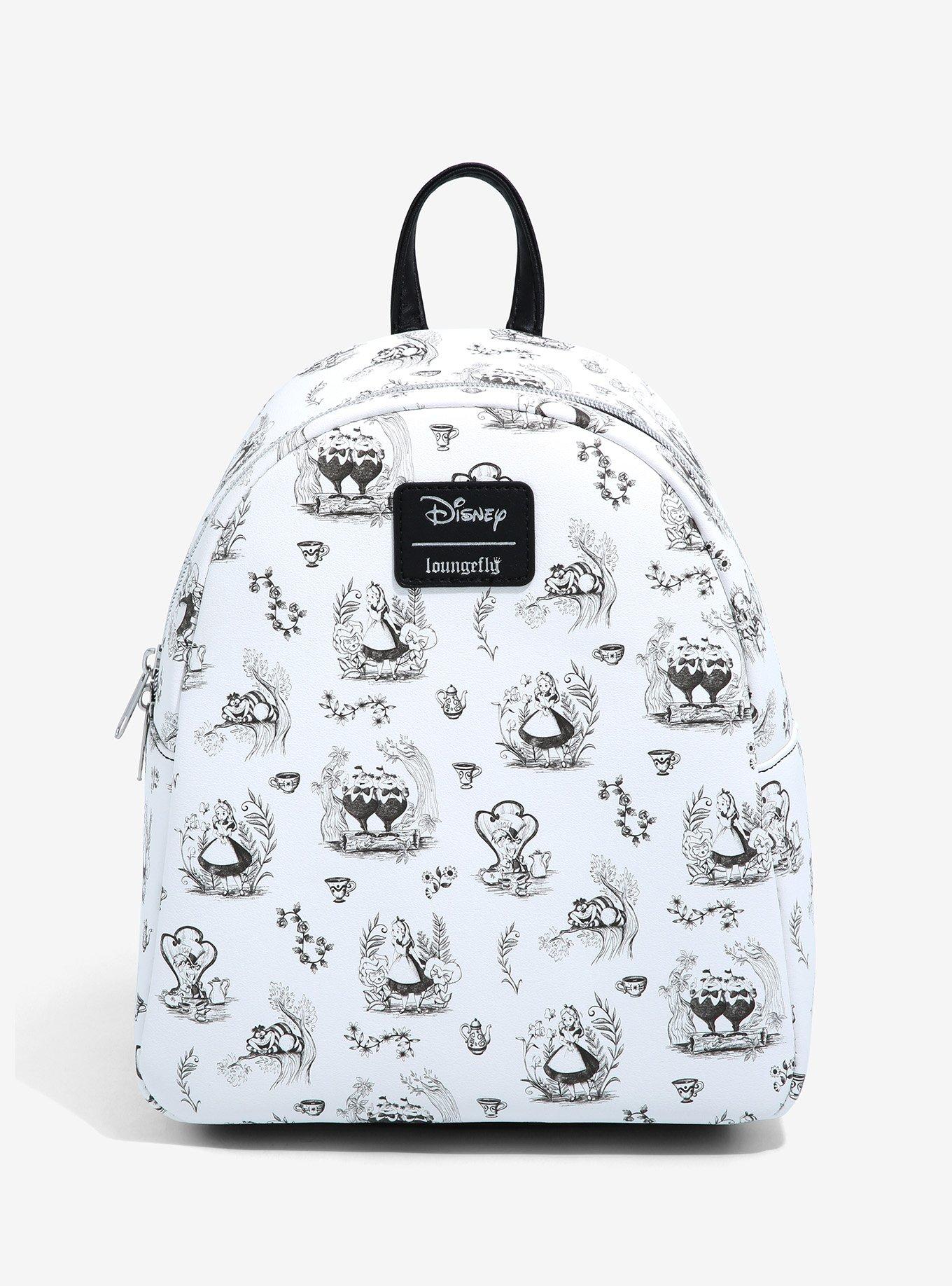 Loungefly Disney Alice In Wonderland Black & White Mini Backpack – A1 Swag