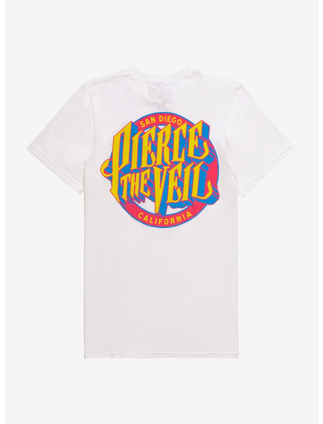 Pierce The Veil Circle Logo Girls T-Shirt, BRIGHT WHITE, hi-res