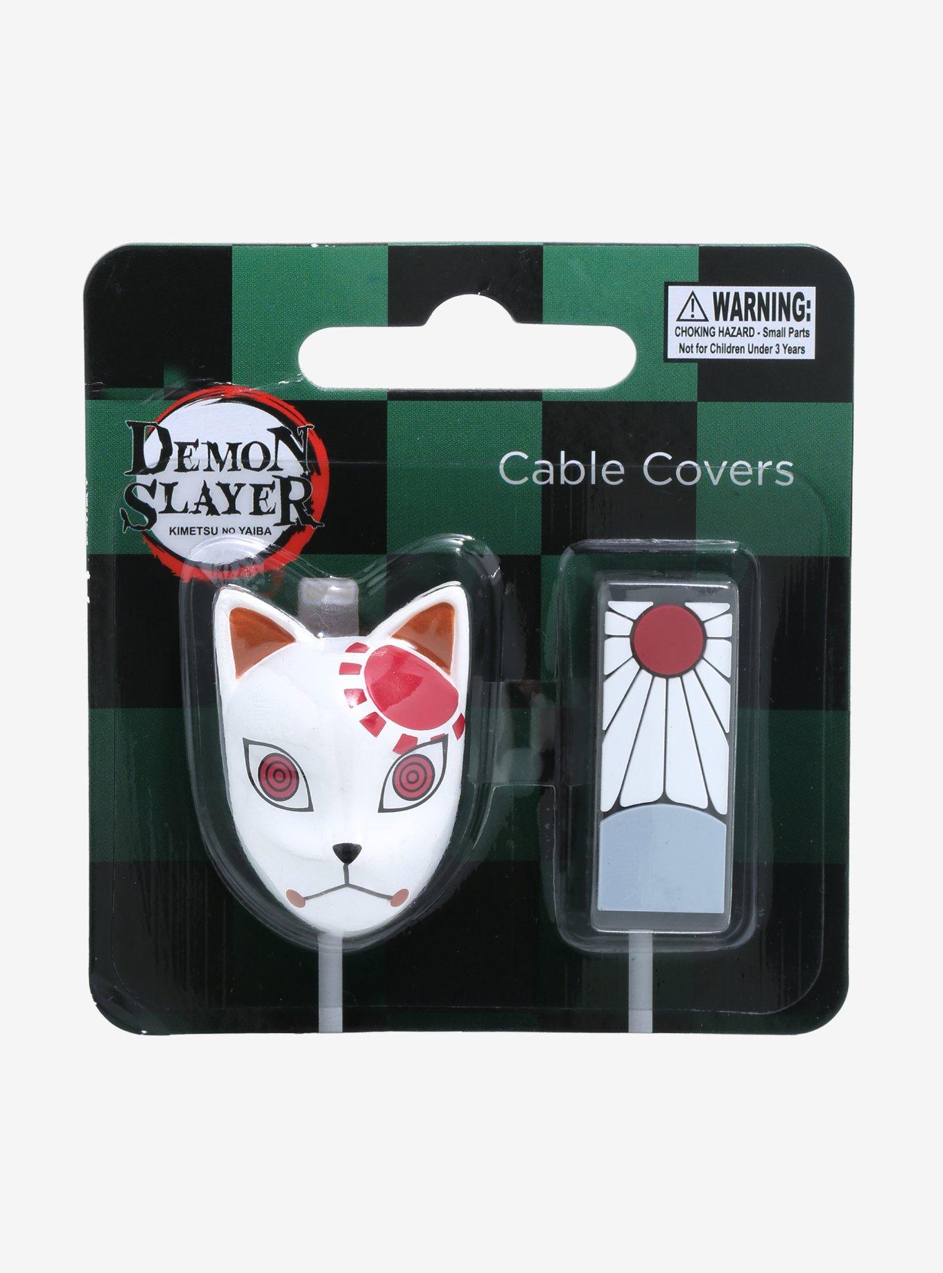 Demon Slayer: Kimetsu no Yaiba Warding Mask & Hanafuda Cable Covers, , hi-res