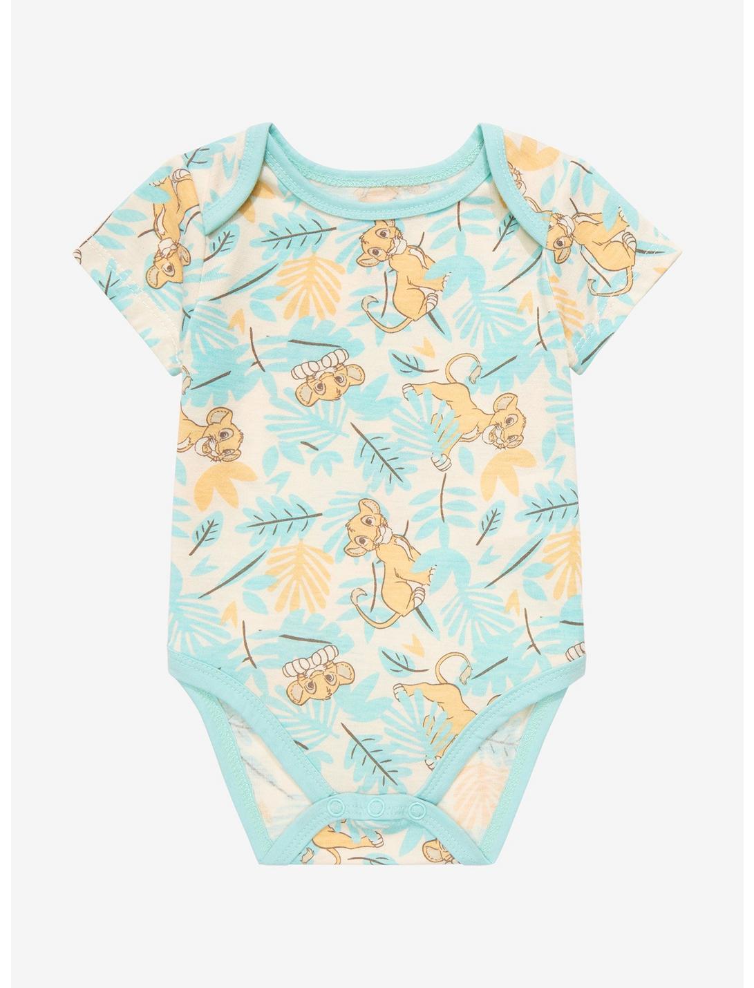 Disney The Lion King Simba Allover Print One-Piece - BoxLunch Exclusive, SEAFOAM GREEN, hi-res