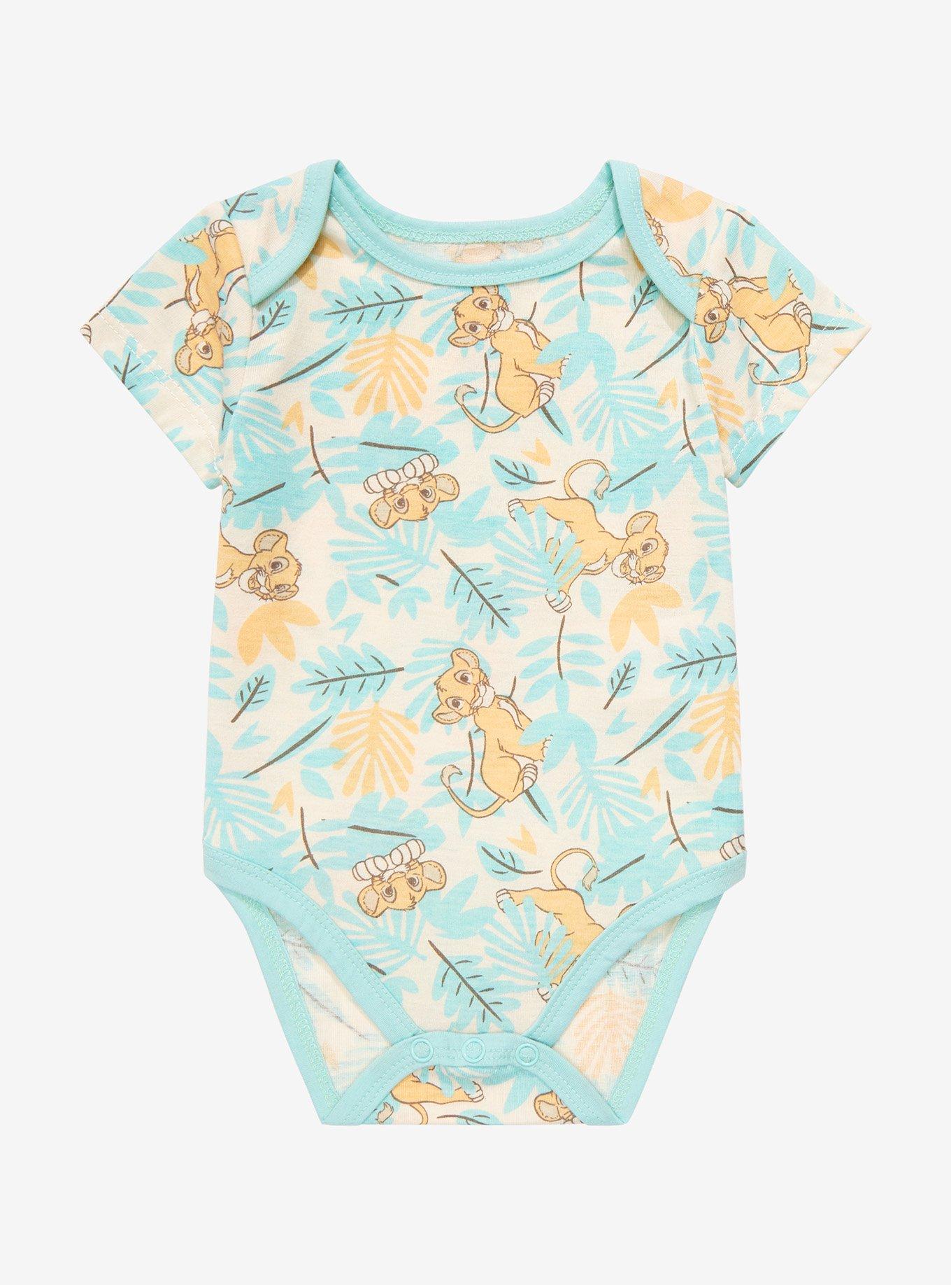 Disney The Lion King Simba Allover Print One-Piece - BoxLunch Exclusive, SEAFOAM GREEN, hi-res