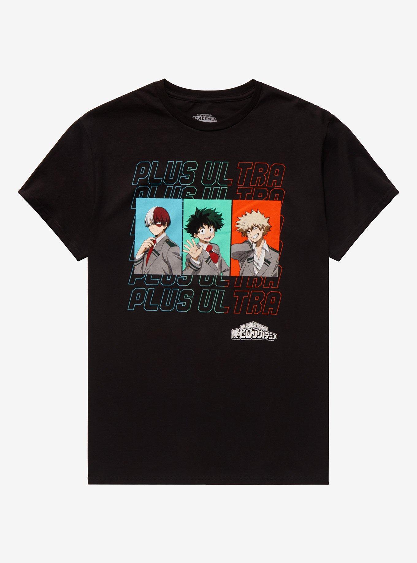 My Hero Academia Grid Plus Ultra T-Shirt, BLACK, hi-res view 1