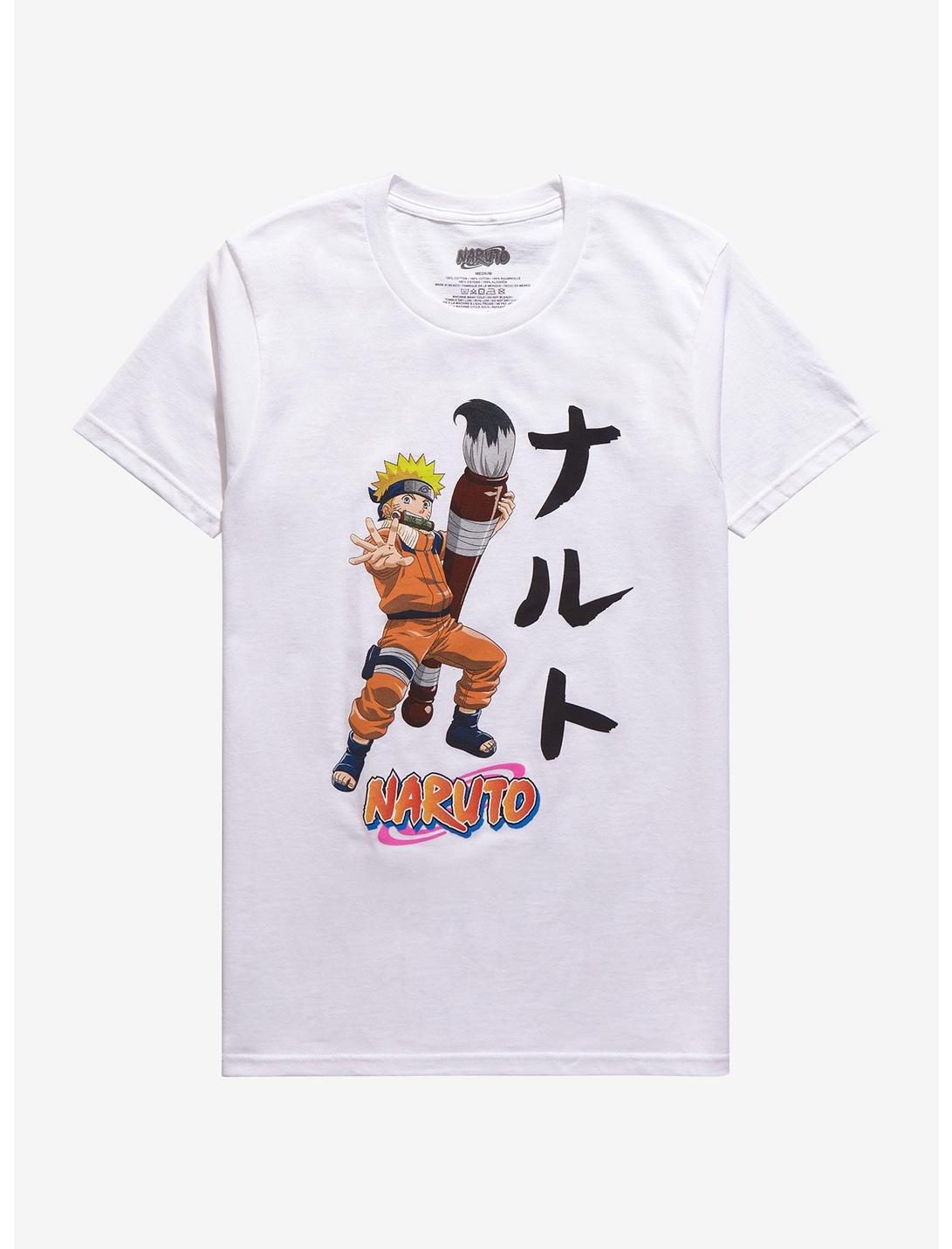 Naruto Shippuden Brush T-Shirt, BLACK, hi-res