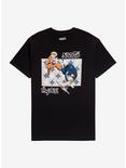 Naruto Shippuden Sasuke & Naruto Shuriken T-Shirt, BLACK, hi-res