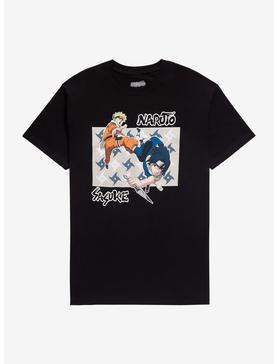 Naruto Shippuden Sasuke & Naruto Shuriken T-Shirt, , hi-res
