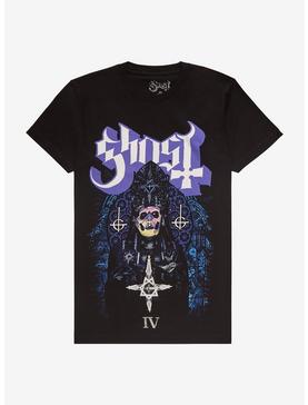 Ghost Stained Glass Papa Emeritus IV Boyfriend Fit Girls T-Shirt, , hi-res