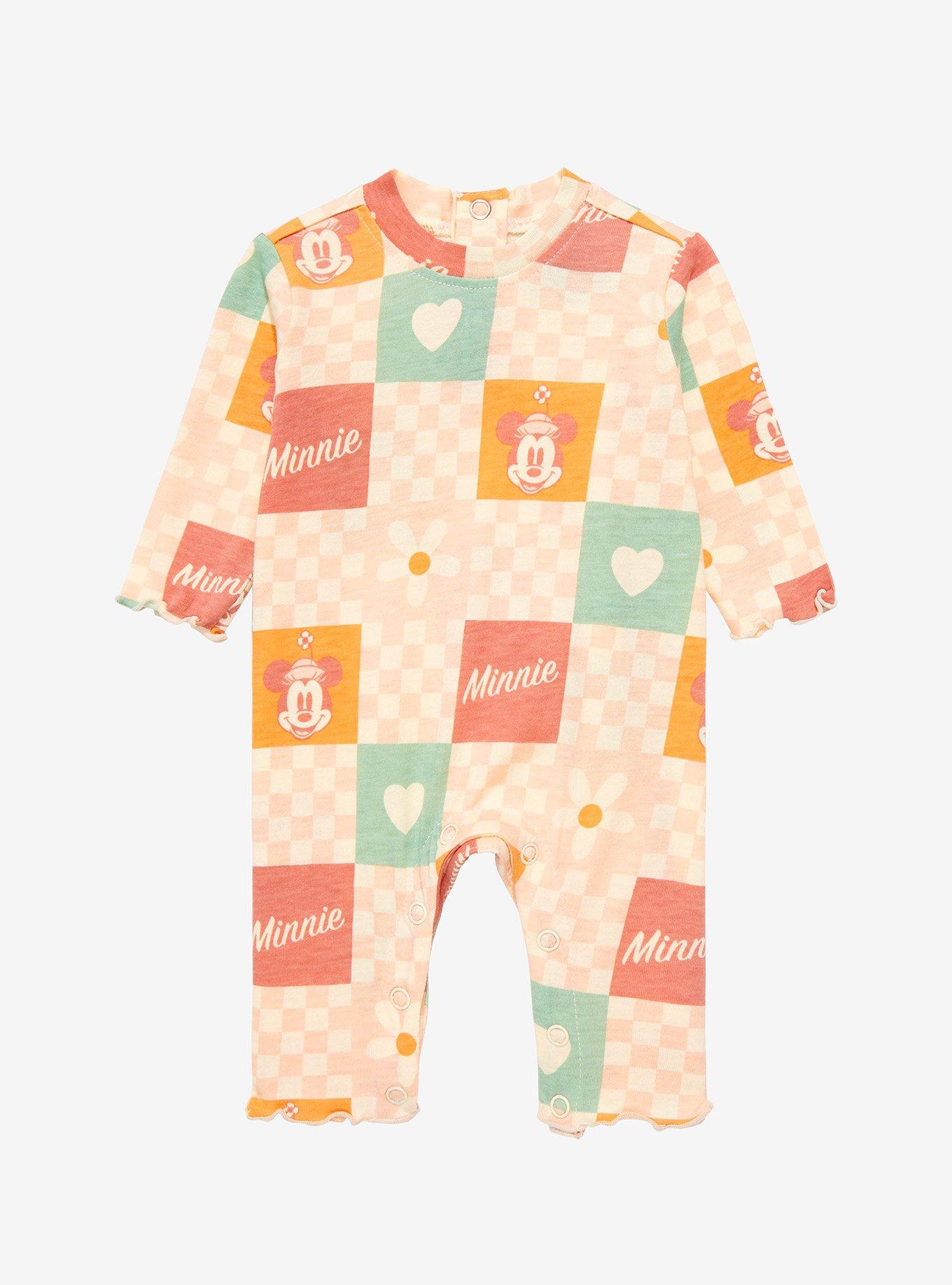 Disney Minnie Mouse Vintage Infant Full Body One-Piece - BoxLunch Exclusive, , hi-res
