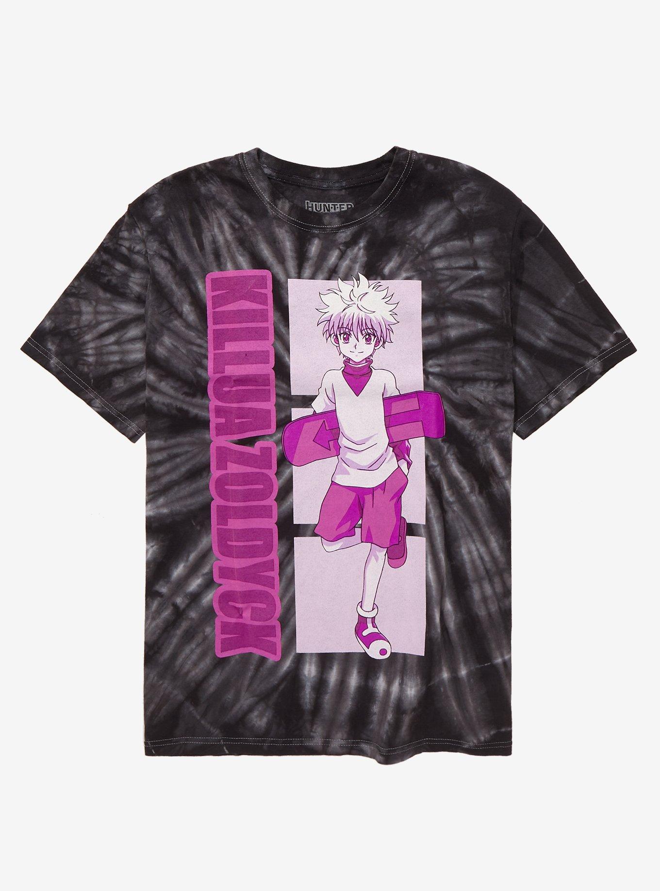 Hunter X Hunter Killua Zoldyck Grey Tie-Dye T-Shirt | Hot Topic