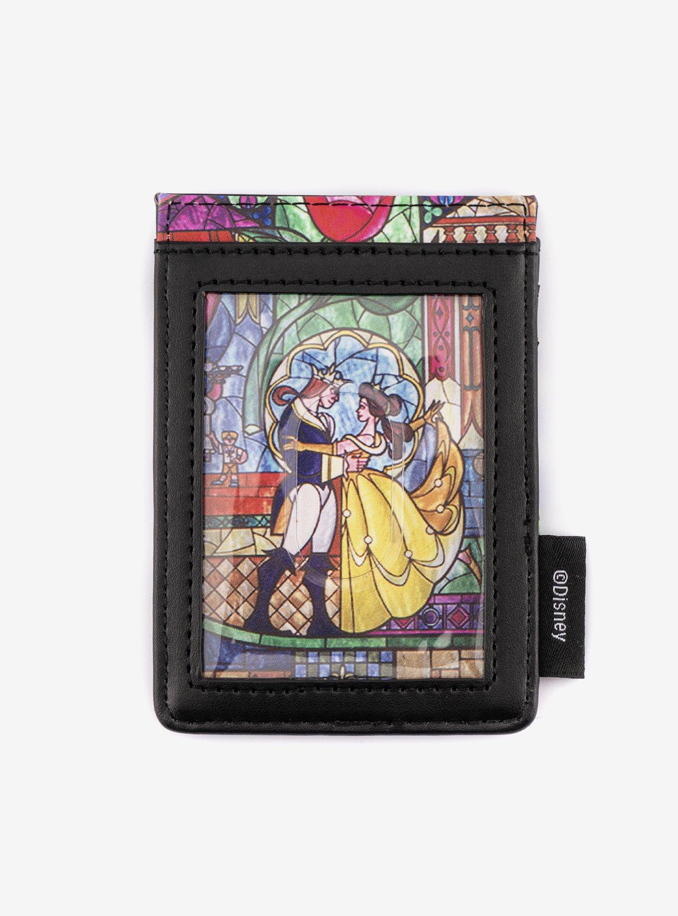 Loungefly Disney Beauty and The Beast Stained Glass Castle Cardholder, , hi-res