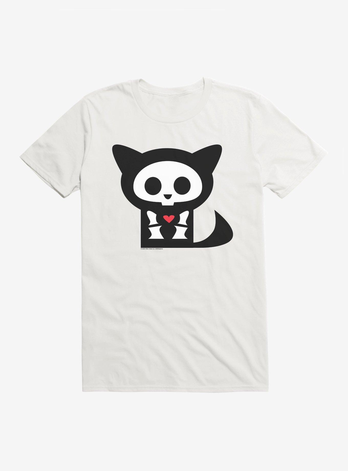 Skelanimals Kit The Cat T-Shirt, WHITE, hi-res