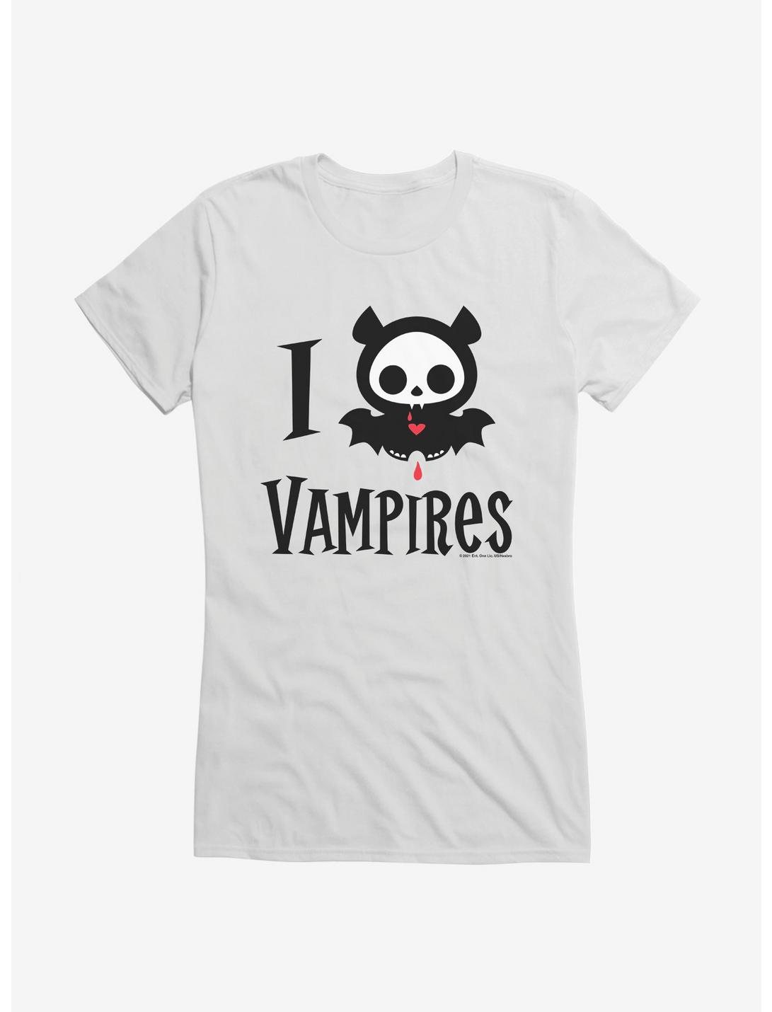 Skelanimals Diego I Heart Vampires Girls T-Shirt, WHITE, hi-res