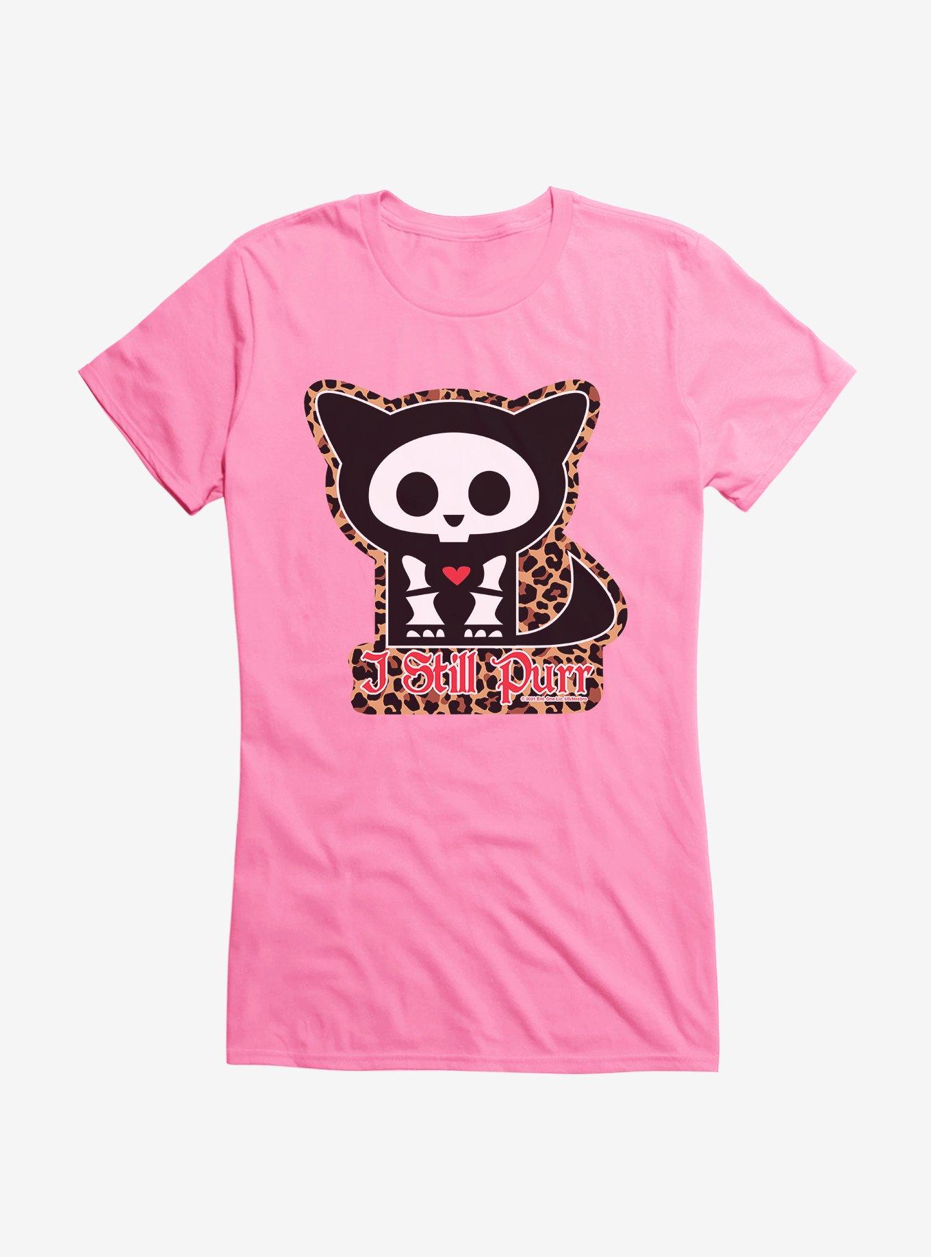 Skelanimals Leopard Print Kit Still Purr Girls T-Shirt, , hi-res