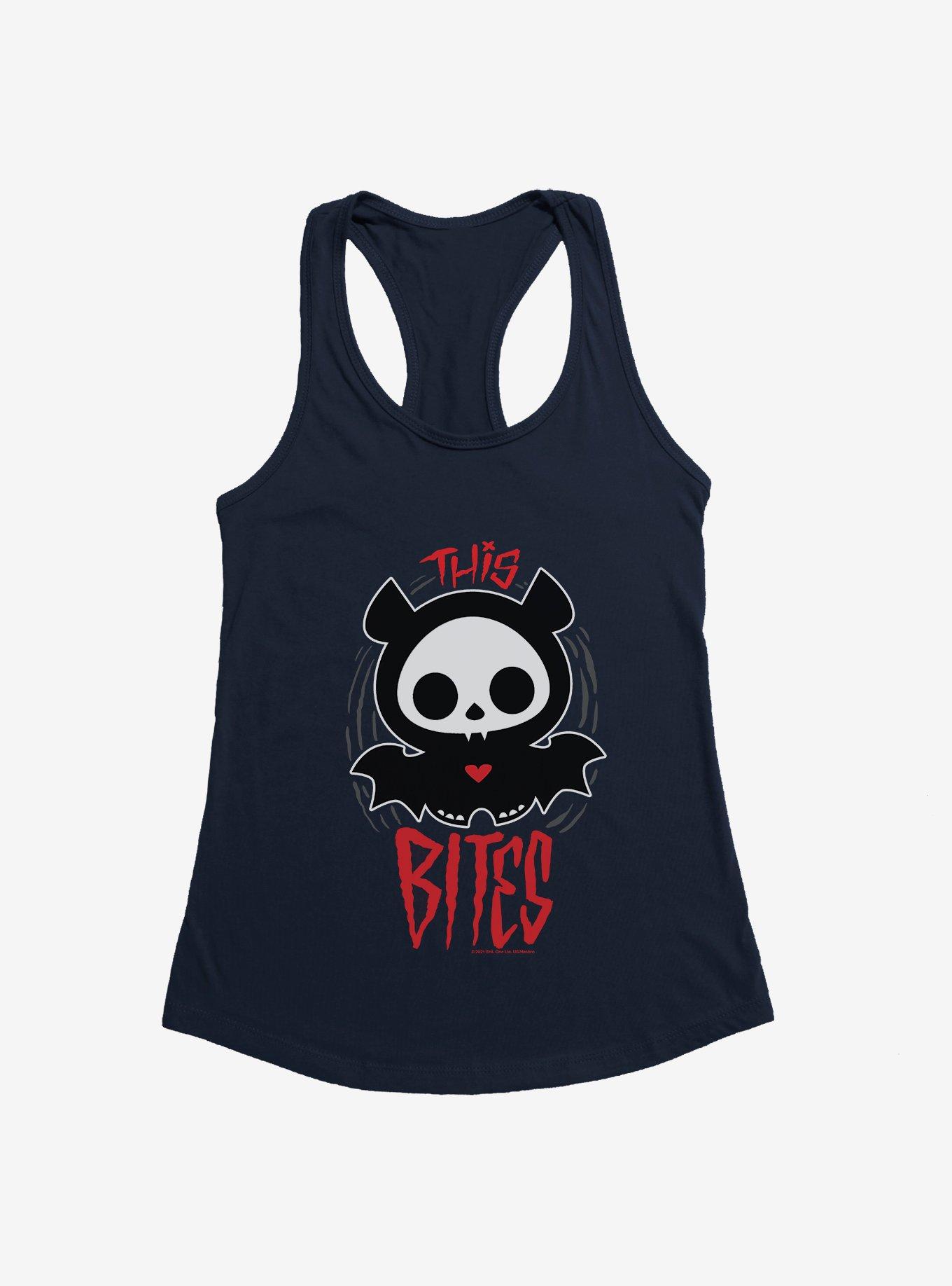 Skelanimals Diego This Bites Girls Tank, MIDNIGHT NAVY, hi-res