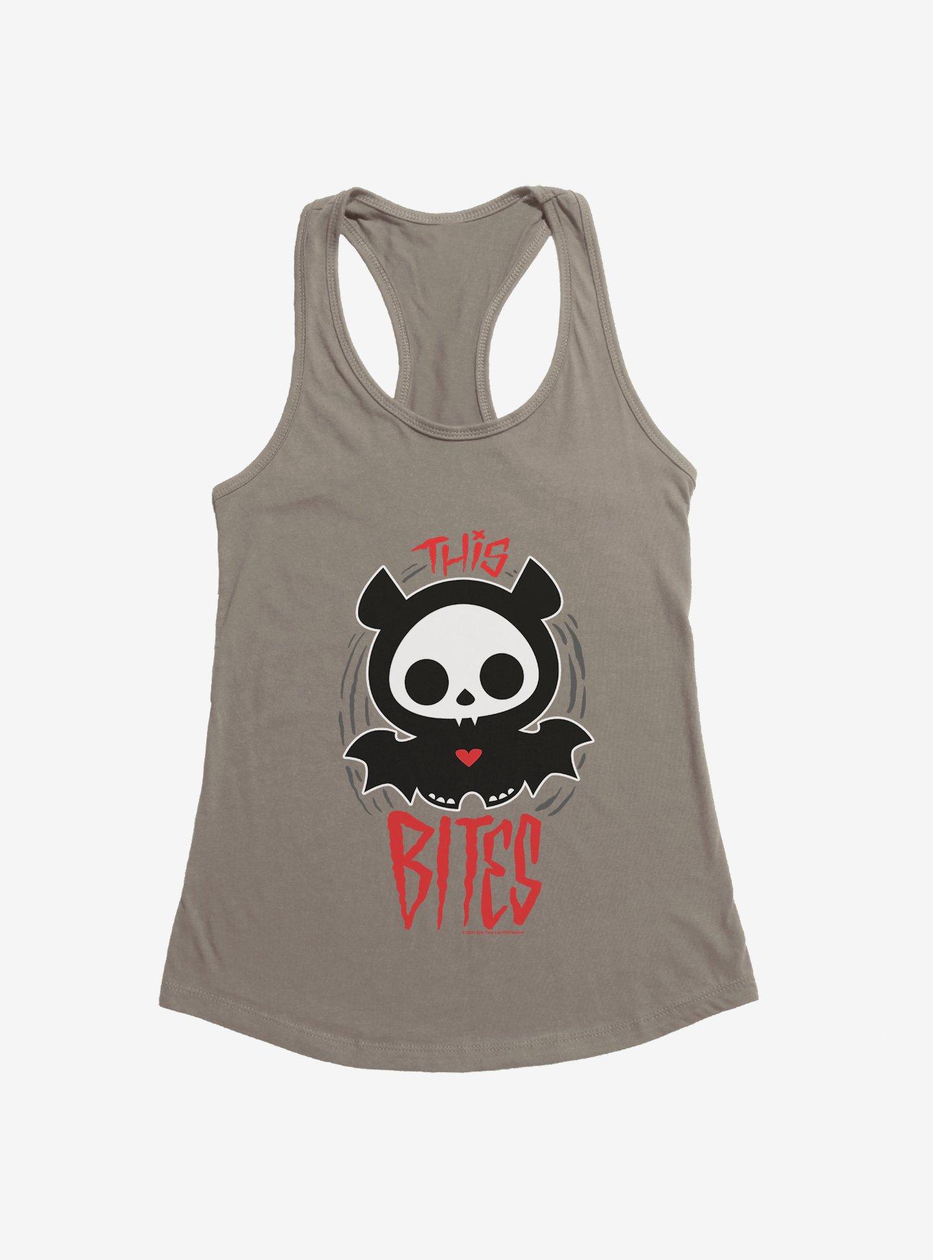 Skelanimals Diego This Bites Girls Tank, WARM GRAY, hi-res