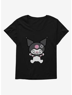 Kuromi Angry Grin Womens T-Shirt Plus Size, , hi-res