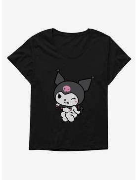 Kuromi Flirty Wink Womens T-Shirt Plus Size, , hi-res