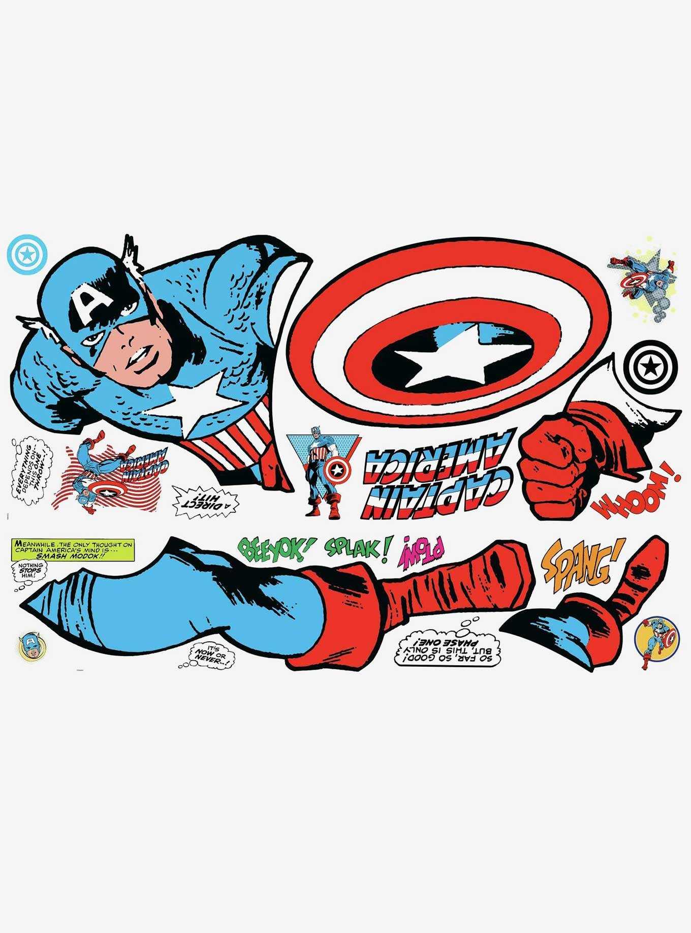 Marvel Captain America Comic Giant Wall Decals, , hi-res