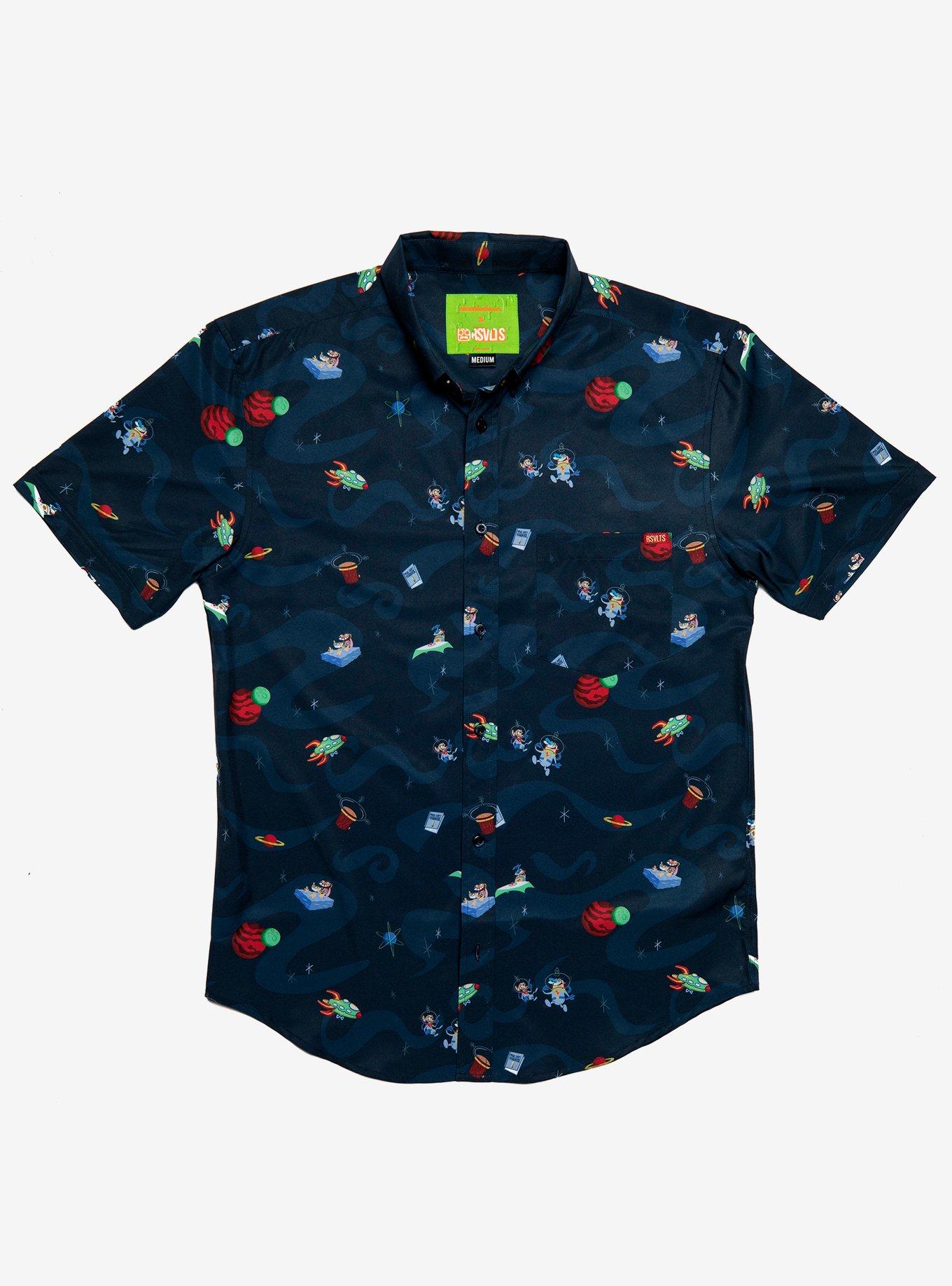 RSVLTS Ren & Stimpy Space Madness Woven Button-Up | BoxLunch