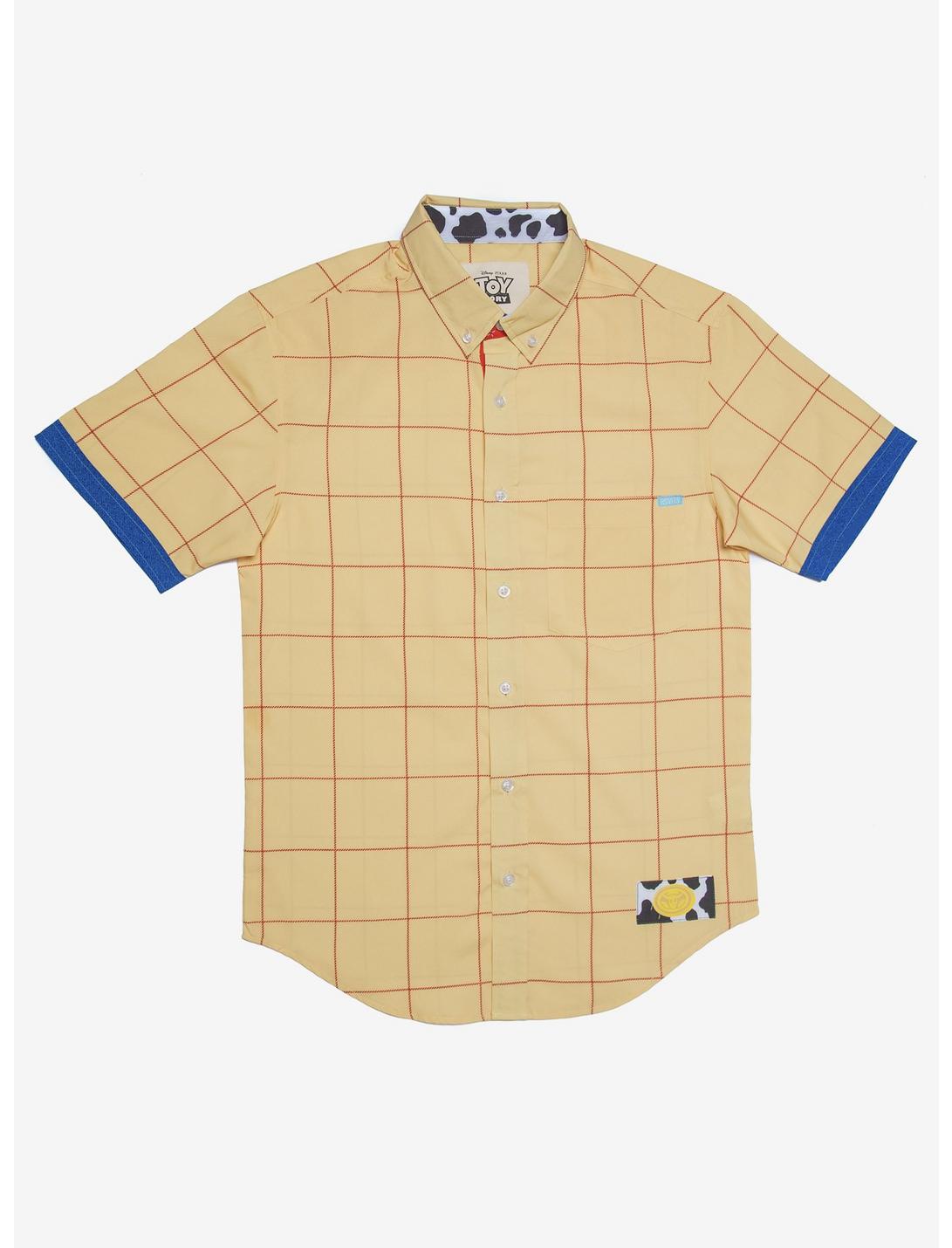 RSVLTS Disney Pixar Toy Story Sheriff Woody Woven Button-Up | BoxLunch