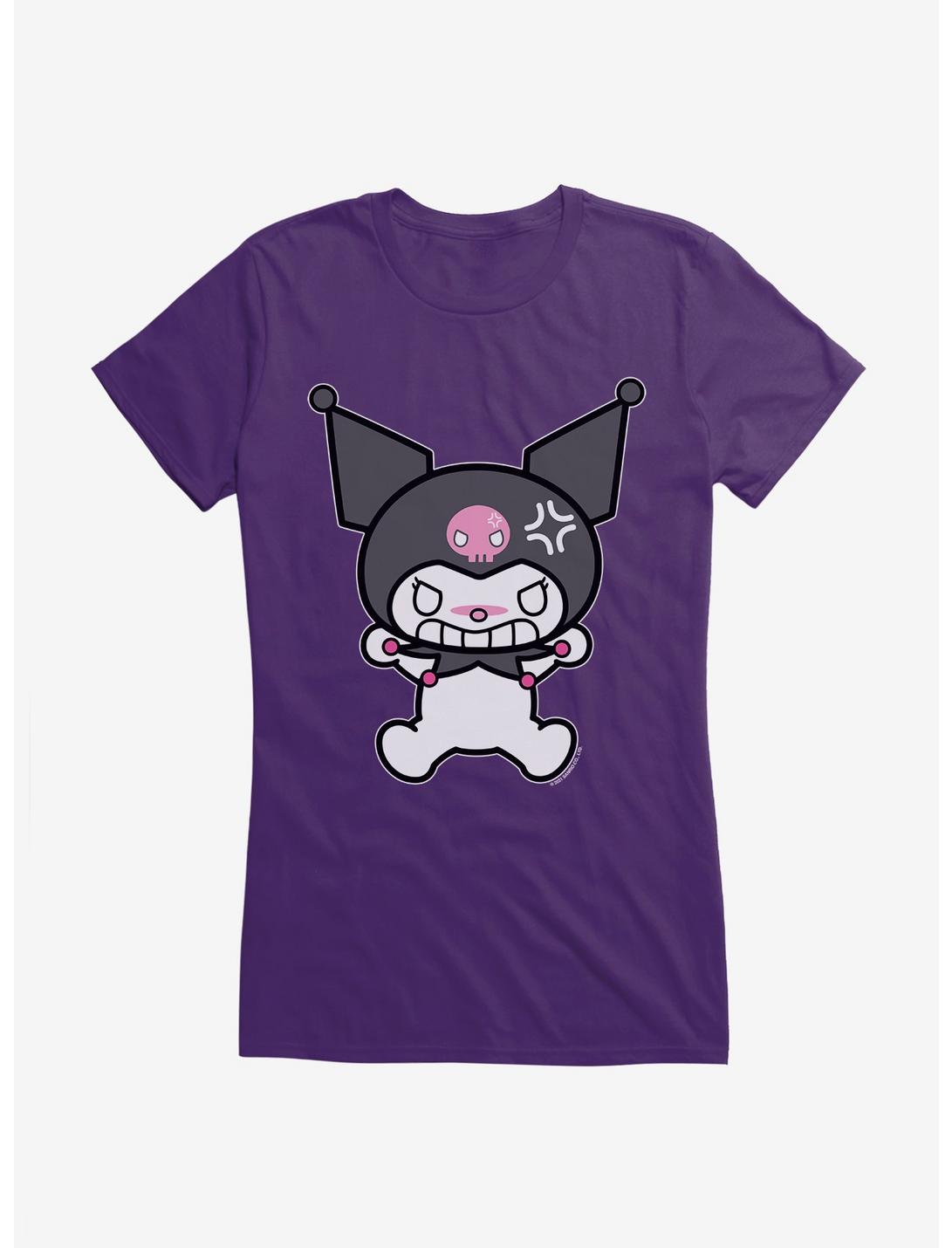 Kuromi Angry Grin Girls T-Shirt, , hi-res