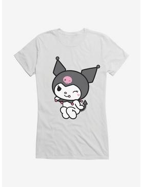 Kuromi Flirty Wink Girls T-Shirt, , hi-res
