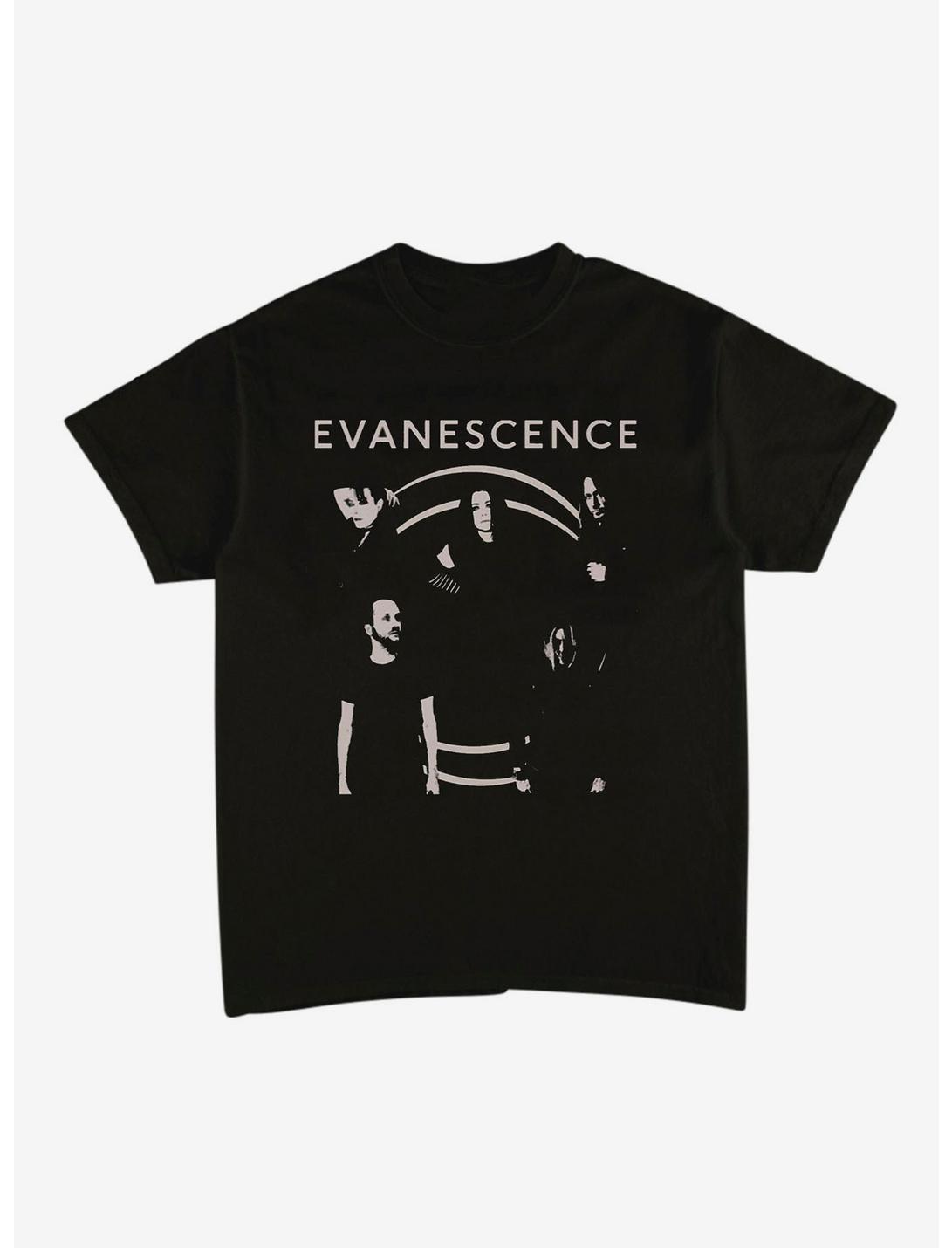 Evanescence Group Circle T-Shirt, BLACK, hi-res