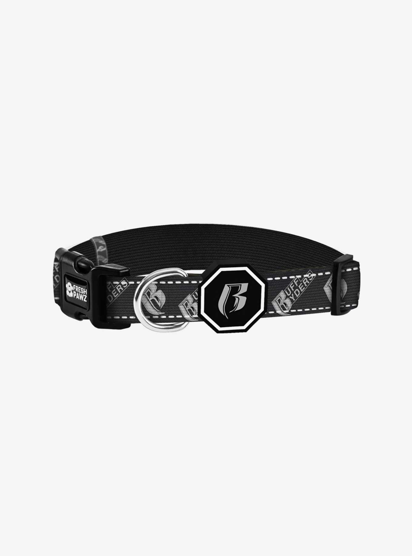 Ruff Ryders x Fresh Pawz Dog Collar, BLACK, hi-res