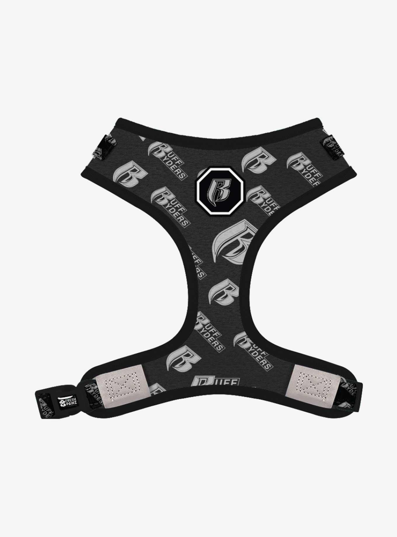 Ruff Ryders x Fresh Pawz Adjustable Mesh Harness, BLACK, hi-res