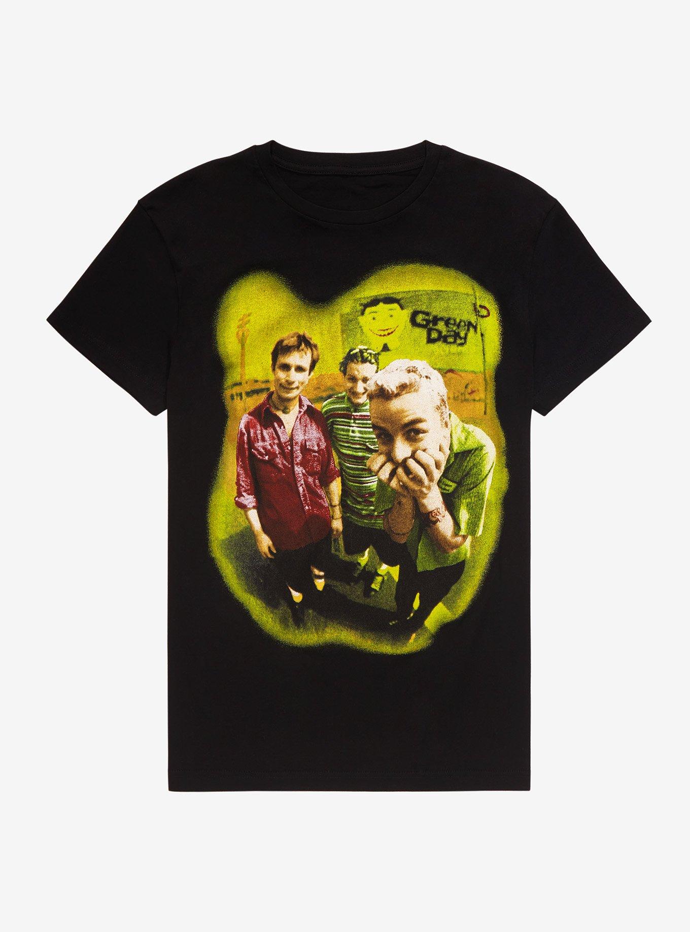 Green Day Neon Group Photo T-Shirt